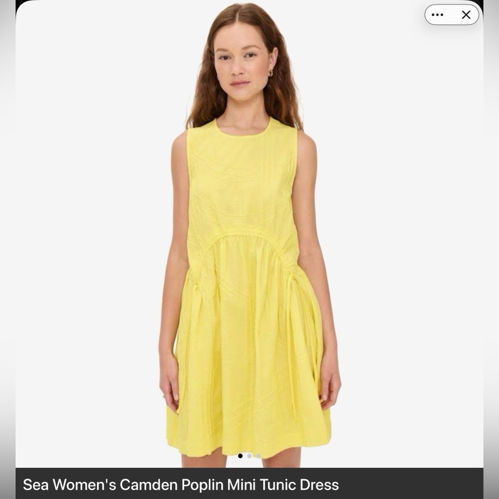 SEA New York Camden Cotton Poplin Mini Tunic Dress